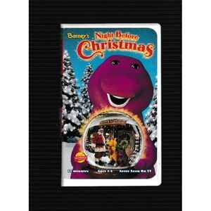Barney Night Before Christmas VHS Clam‎